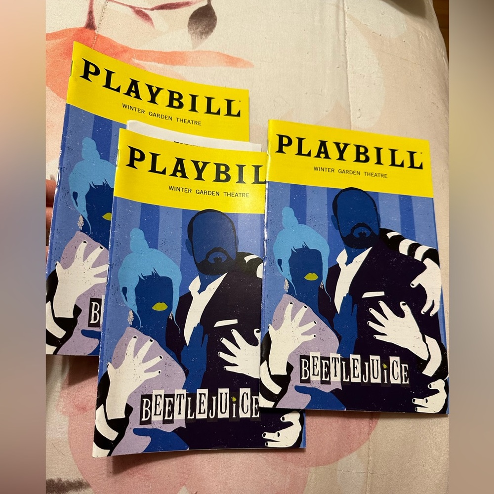Beetlejuice The Musical Playbill Set of 3
